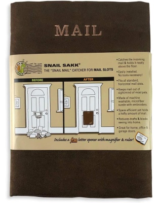 Mail Catcher for Mail Slots Letter Box Colour Chocolate