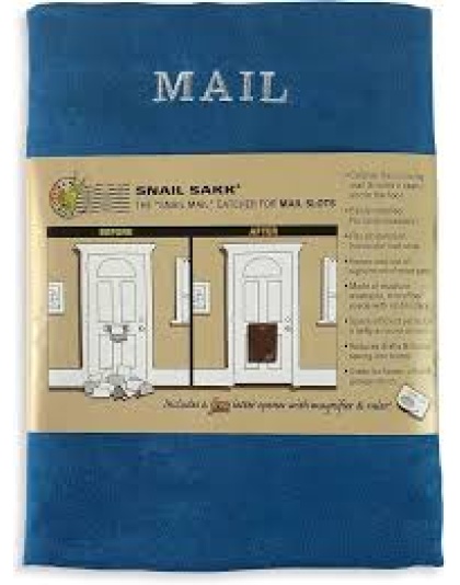 Mail Catcher for Mail Slots Letter Box Door Colour Blue